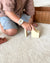 Rug SOLID Off White 3.9 ft diameter