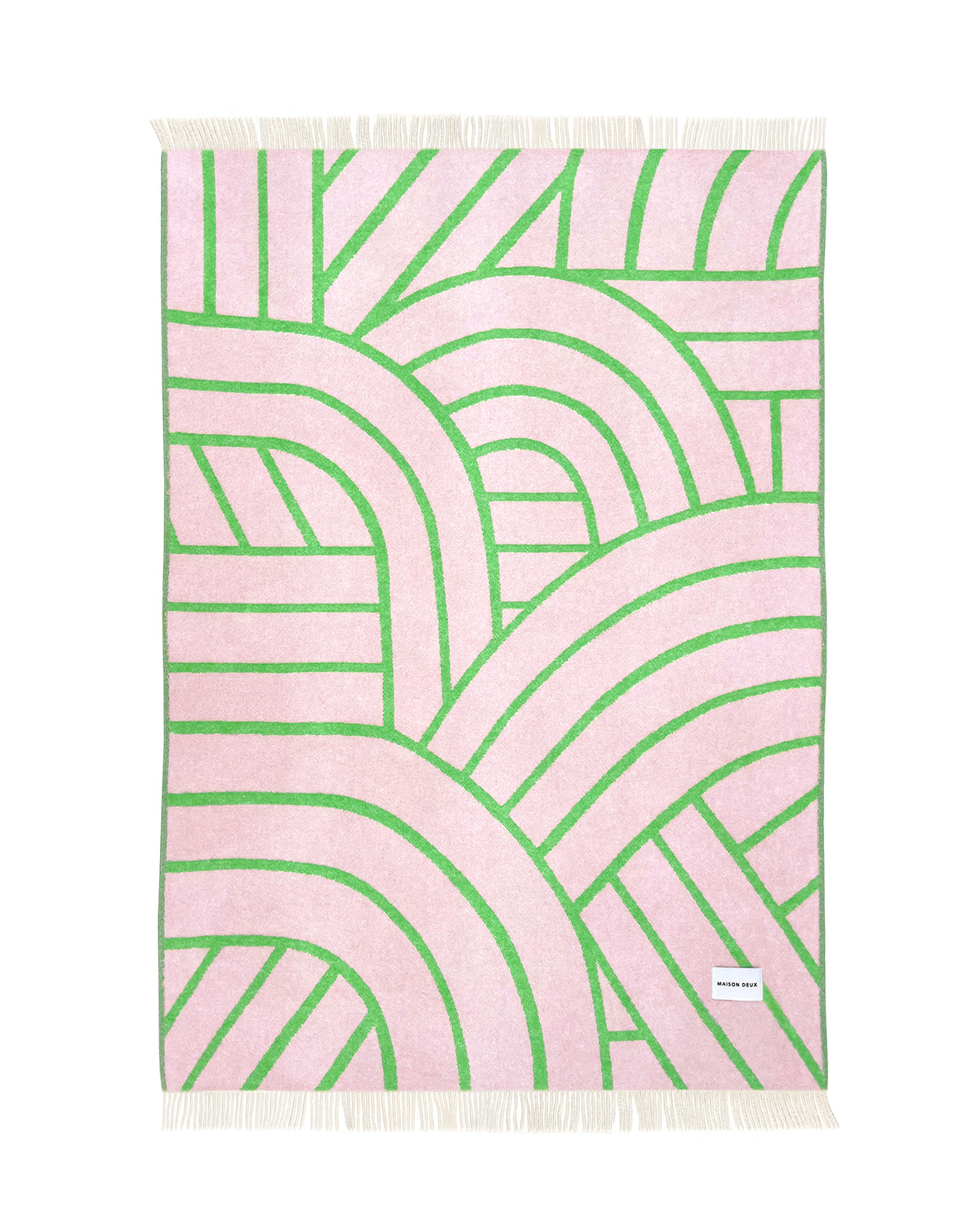 Blanket LINES Pink / Apple 4.25 x 6.5ft