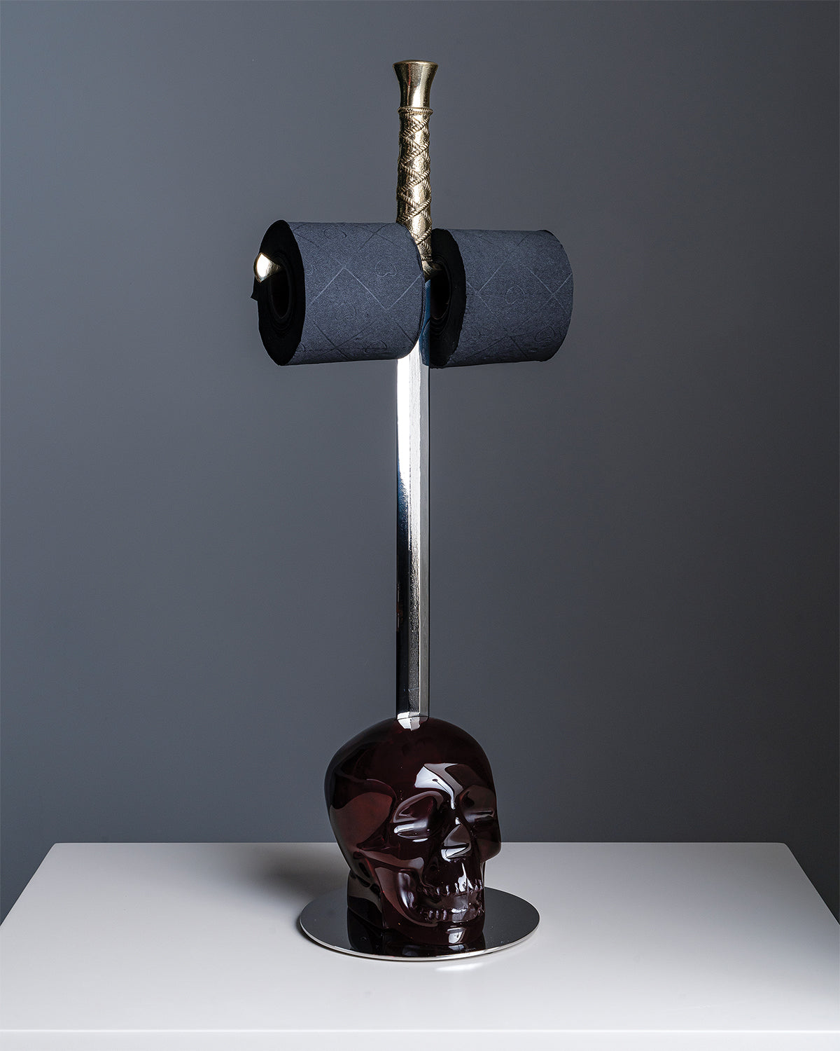 Toilet Paper Holder CRANIUM Red