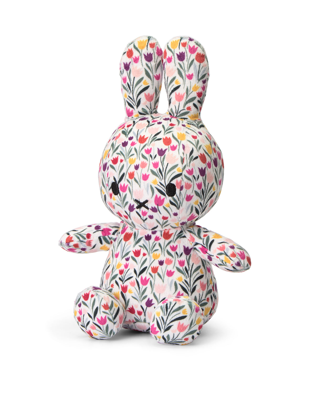 Plush Miffy Sitting All-Over Tulip White/Red  9"