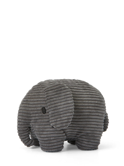 Bon Ton Toys Plush MIFFY ELEPHANT  Corduroy Grey