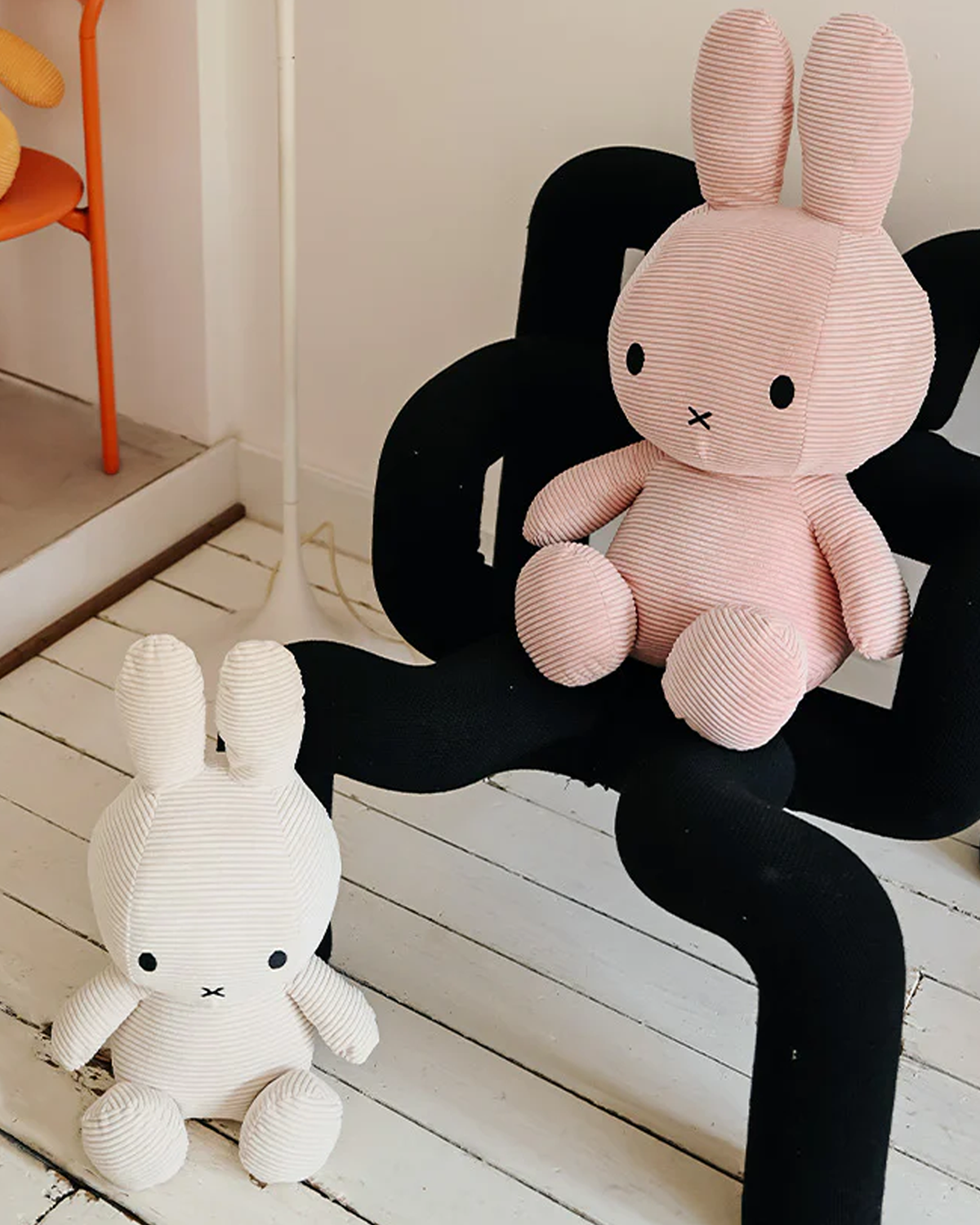Plush MIFFY Sitting Corduroy Pink 20"