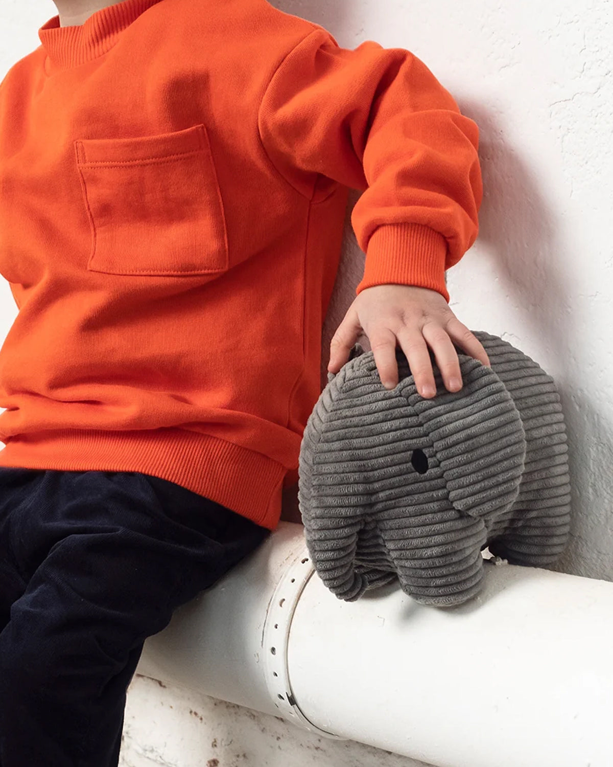 Plush MIFFY ELEPHANT ECO Corduroy Grey 9