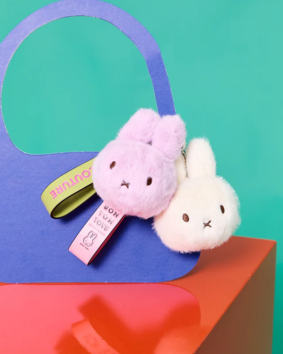 Bag Charm Plush MIFFY FUZZY ECO Lilac 4.5"