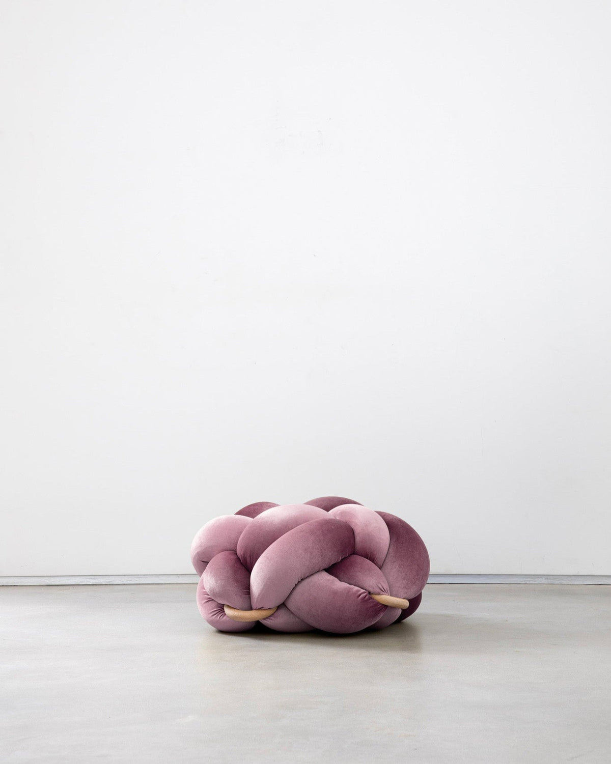 (M) Mauve Knot Ottoman