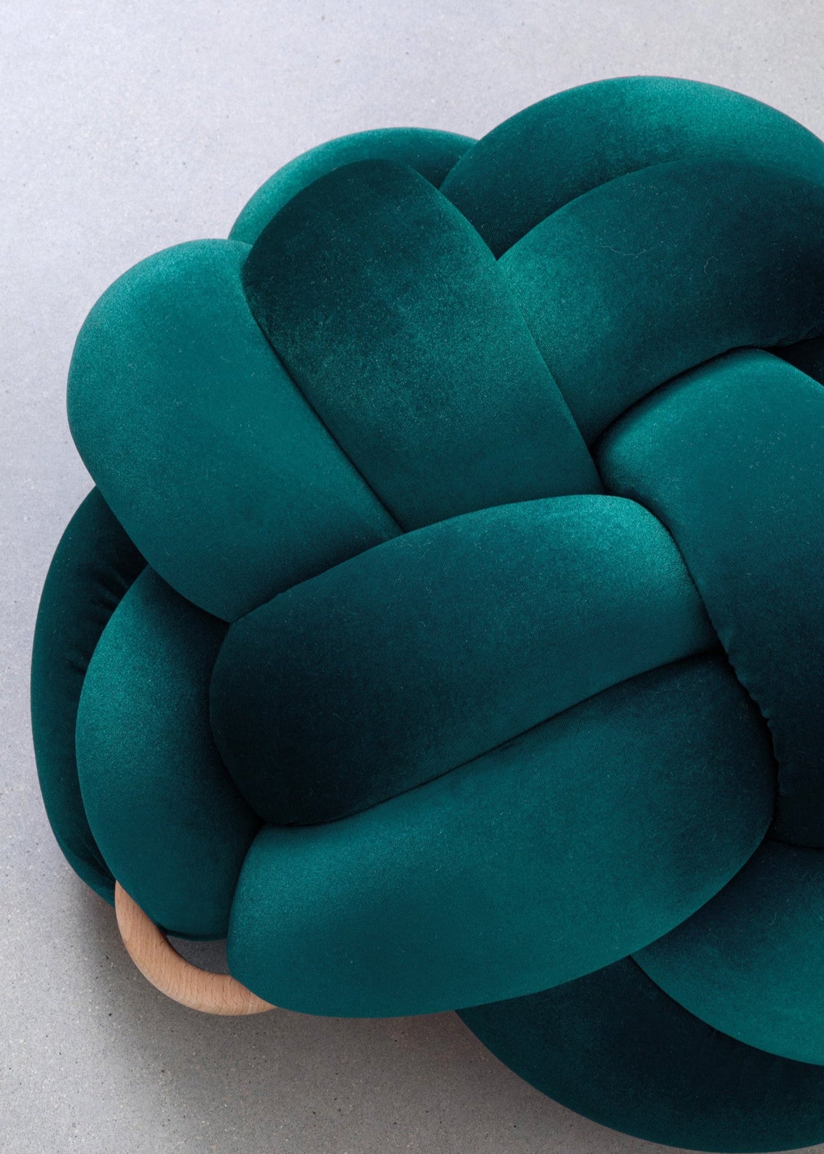 (M) Petrol Knot Ottoman