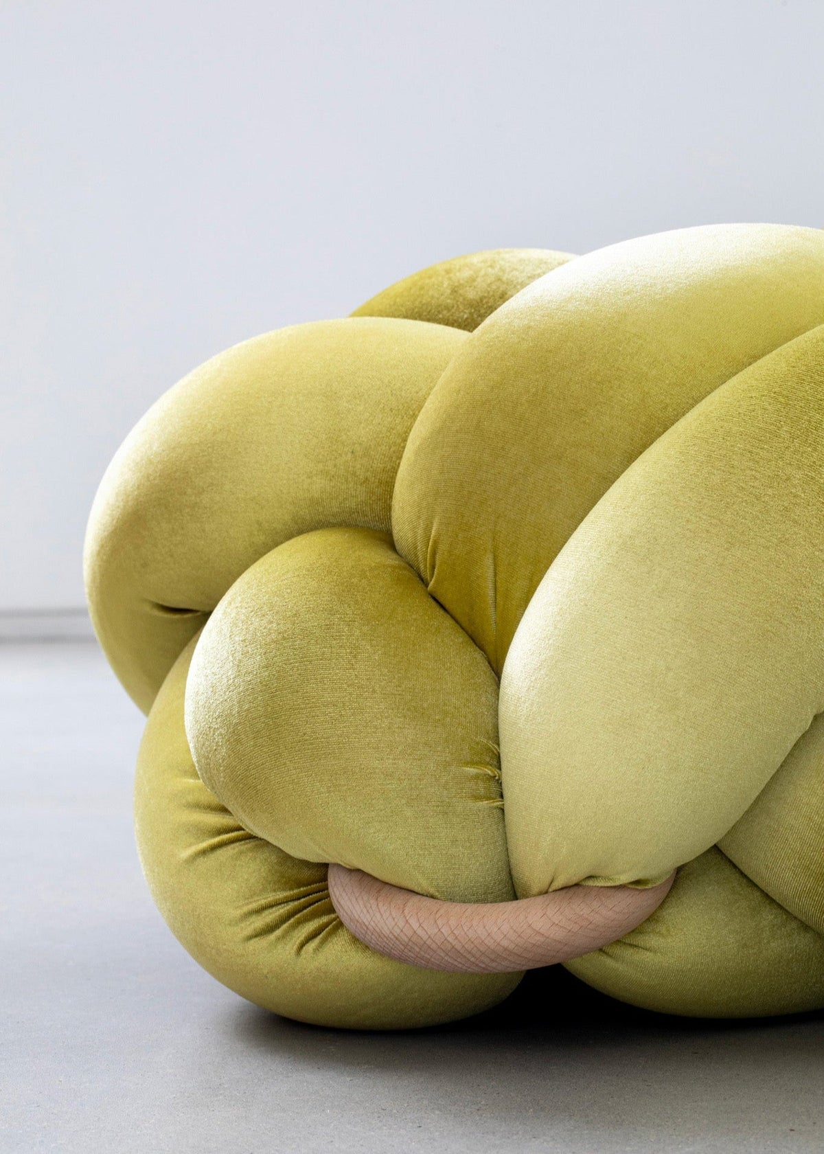 (M) Citron Knot Ottoman