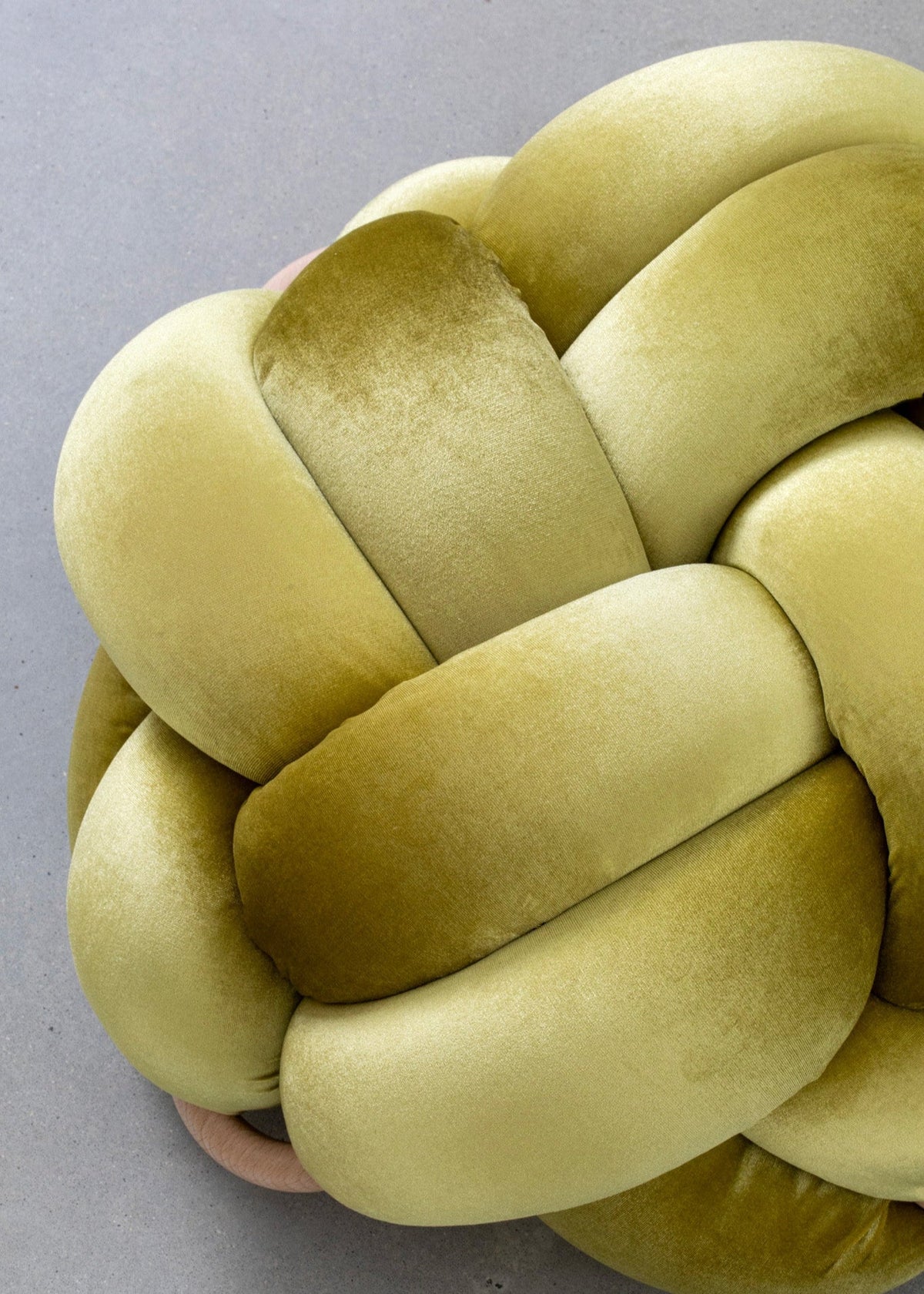 (M) Citron Knot Ottoman