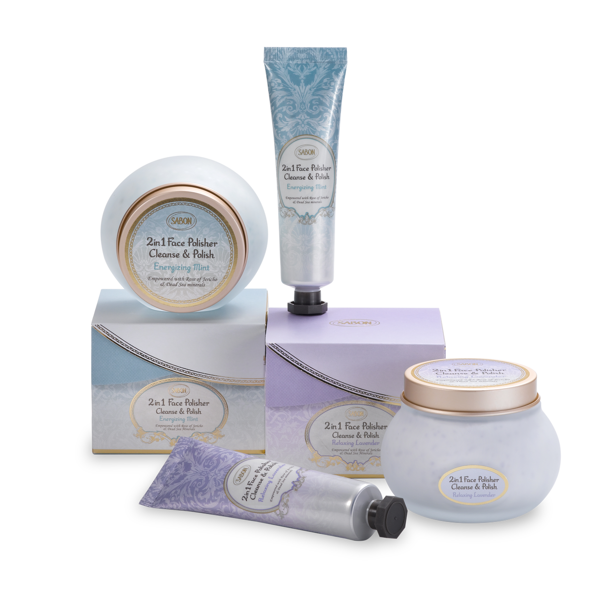 2 in 1 Face Polisher Lavender 2oz (60mL)