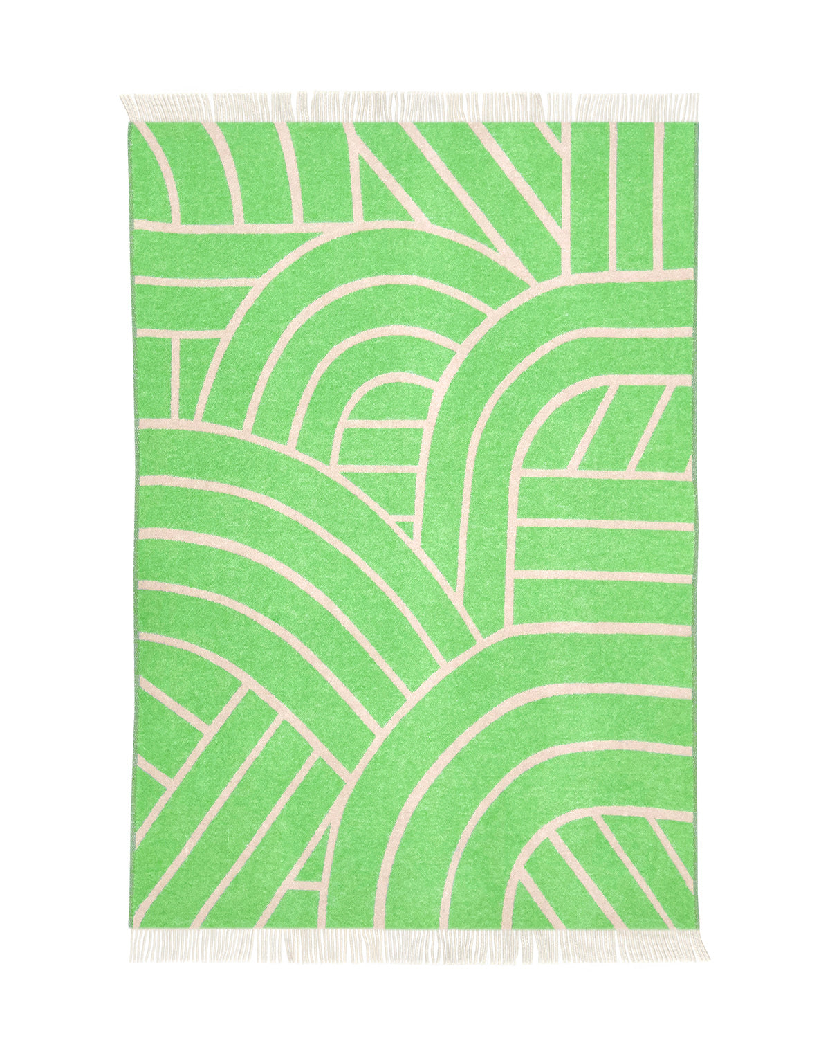 Blanket LINES Pink / Apple 4.25 x 6.5ft