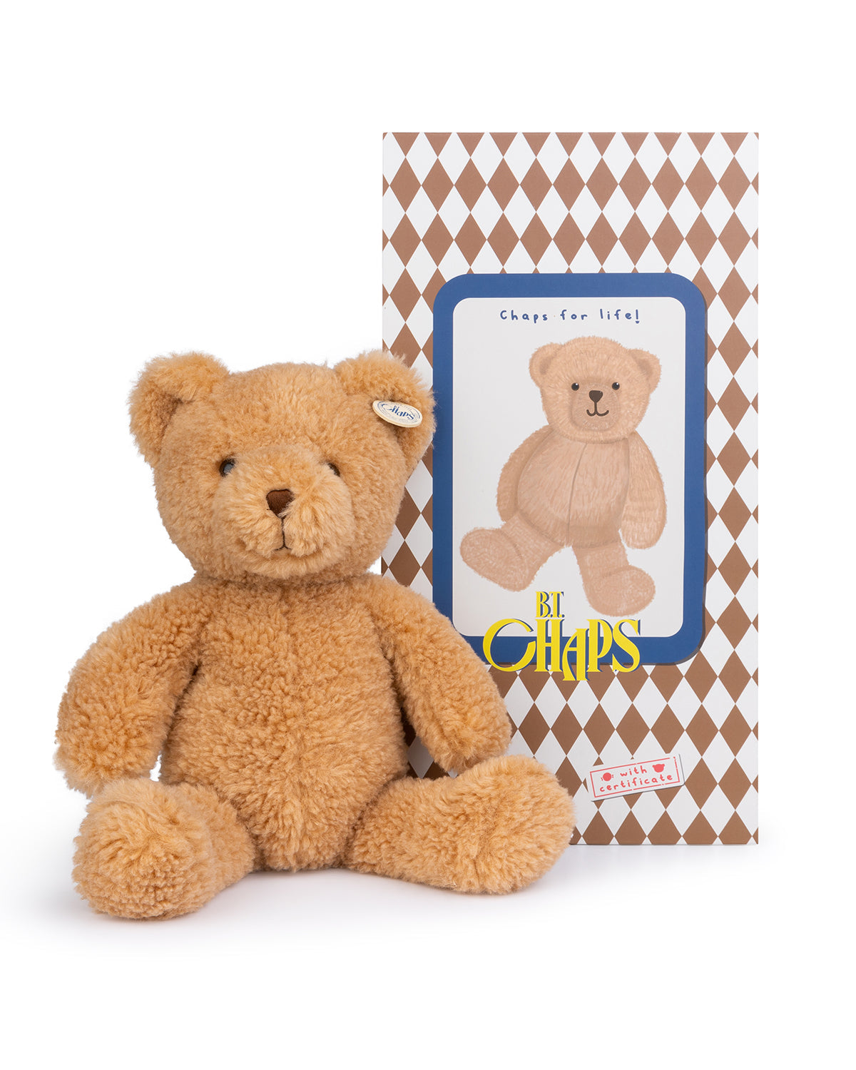 Plush BT CHAPS Gus The Homie Bear in Gift box 10"