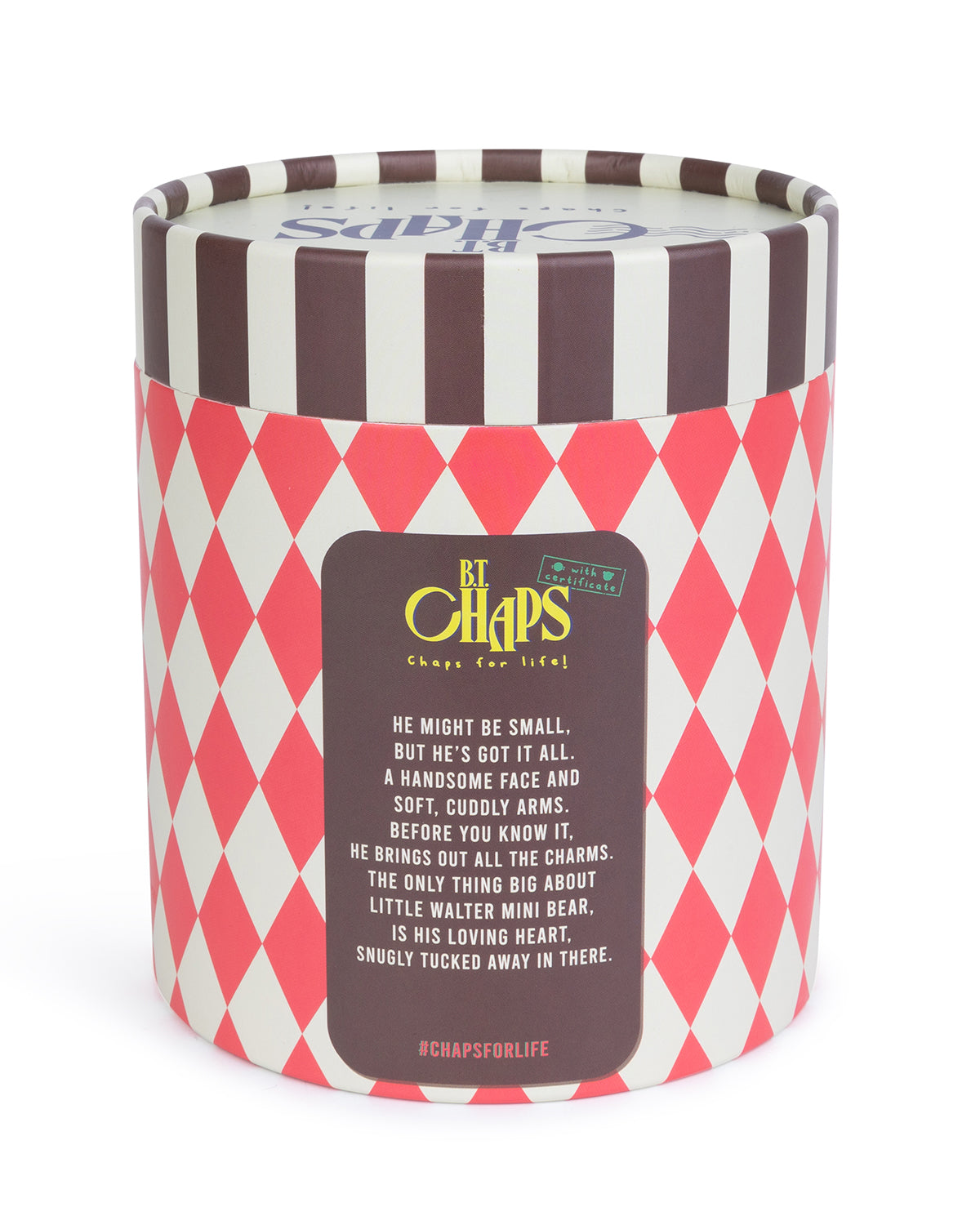 Plush BT CHAPS WALTER THE MINI BEAR in Giftbox 4.5