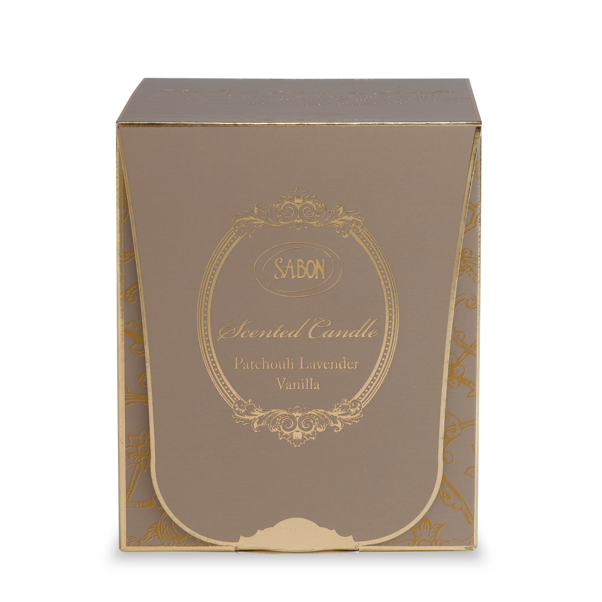 Glass Candle Patchouli Lavender Vanilla Large