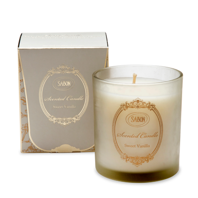 Glass Candle Sweet Vanilla