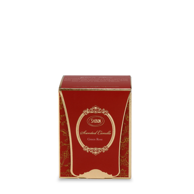 Mini Glass Candle Green Rose