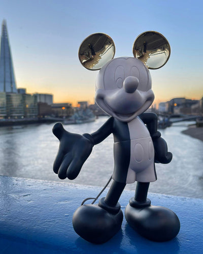 Mickey Mouse HOPPEN Taupe, Black & Gold 12"