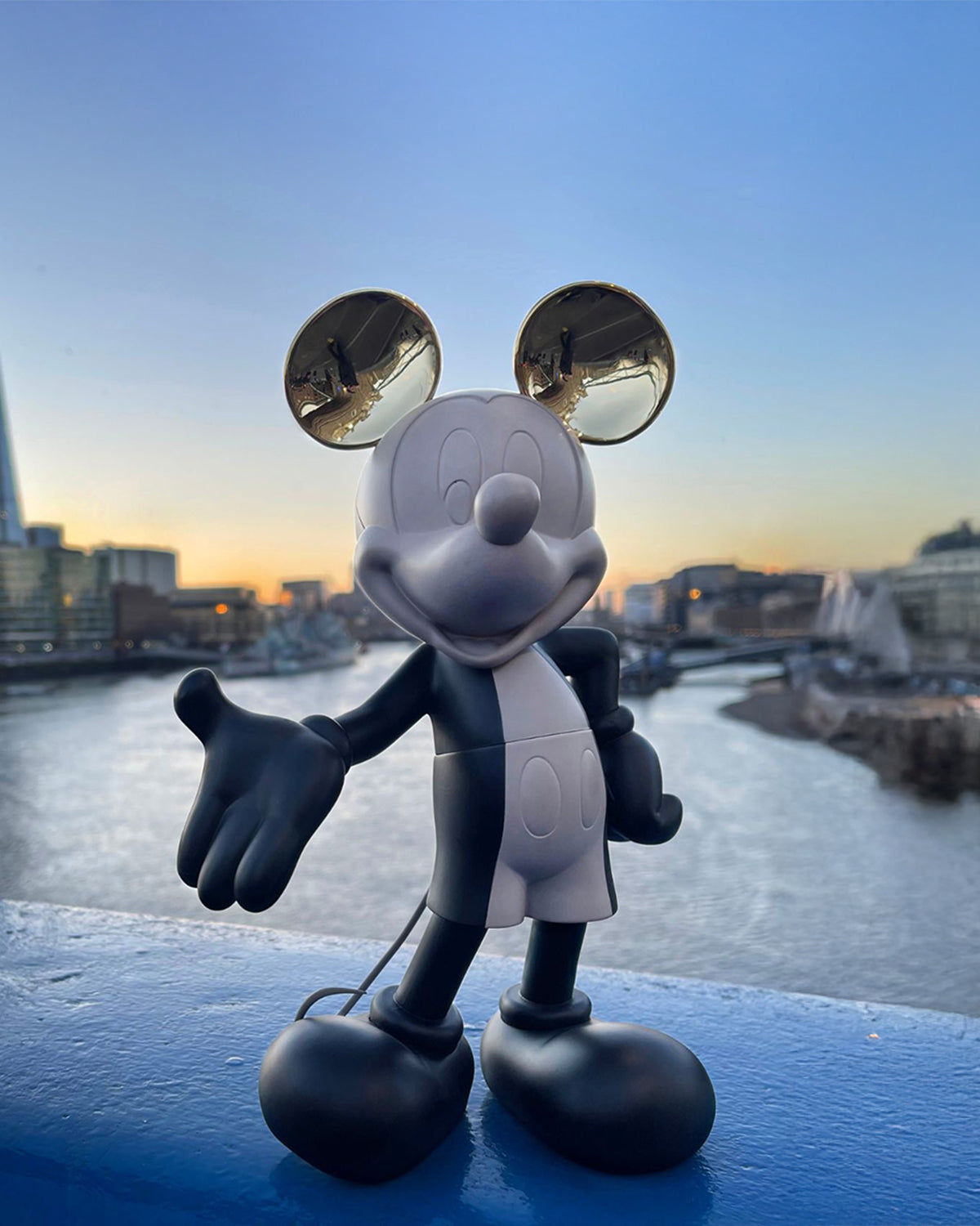 Mickey Mouse HOPPEN Taupe, Black & Gold 12in