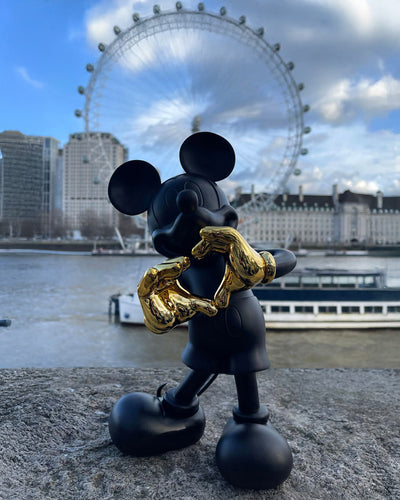 Mickey Mouse WITH LOVE Black & Gold 12"