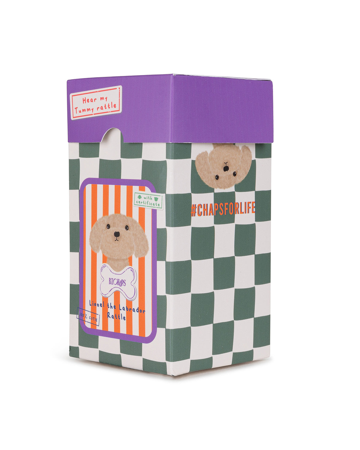 Plush BT CHAPS LIONEL the LABRADOR rattle in Giftbox ECO 5