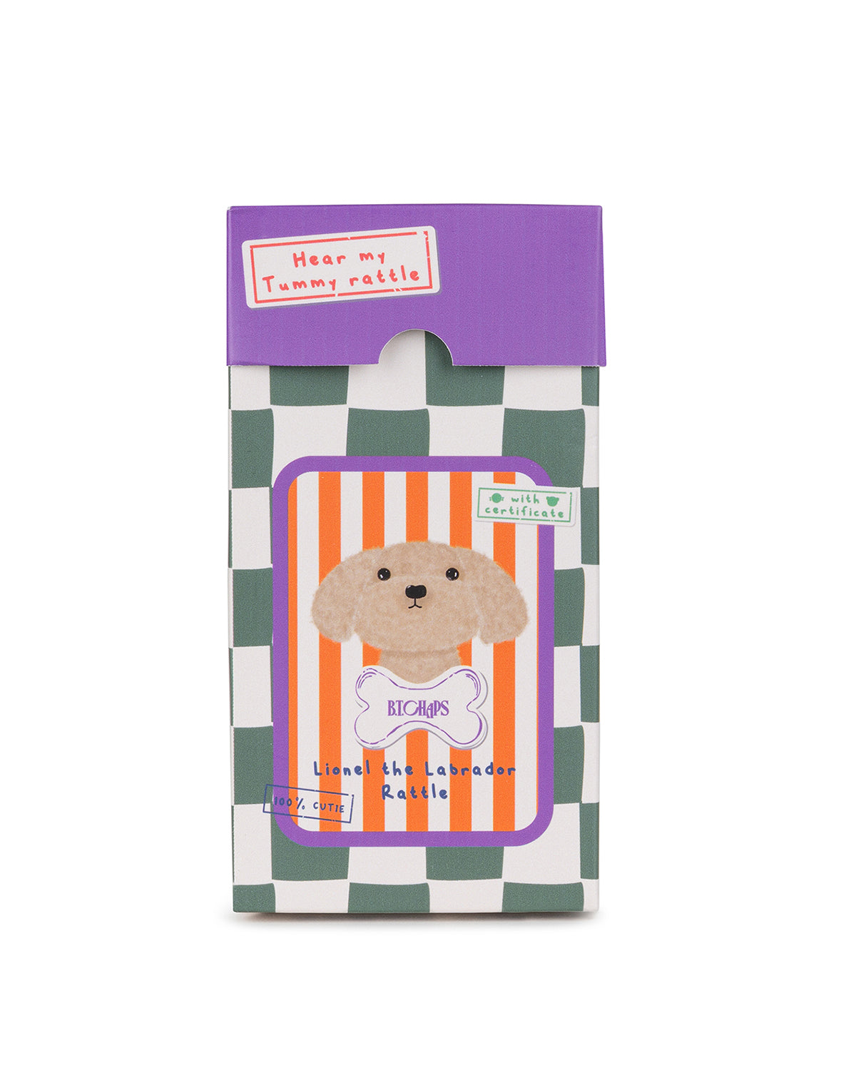 Plush BT CHAPS LIONEL the LABRADOR rattle in Giftbox ECO 5