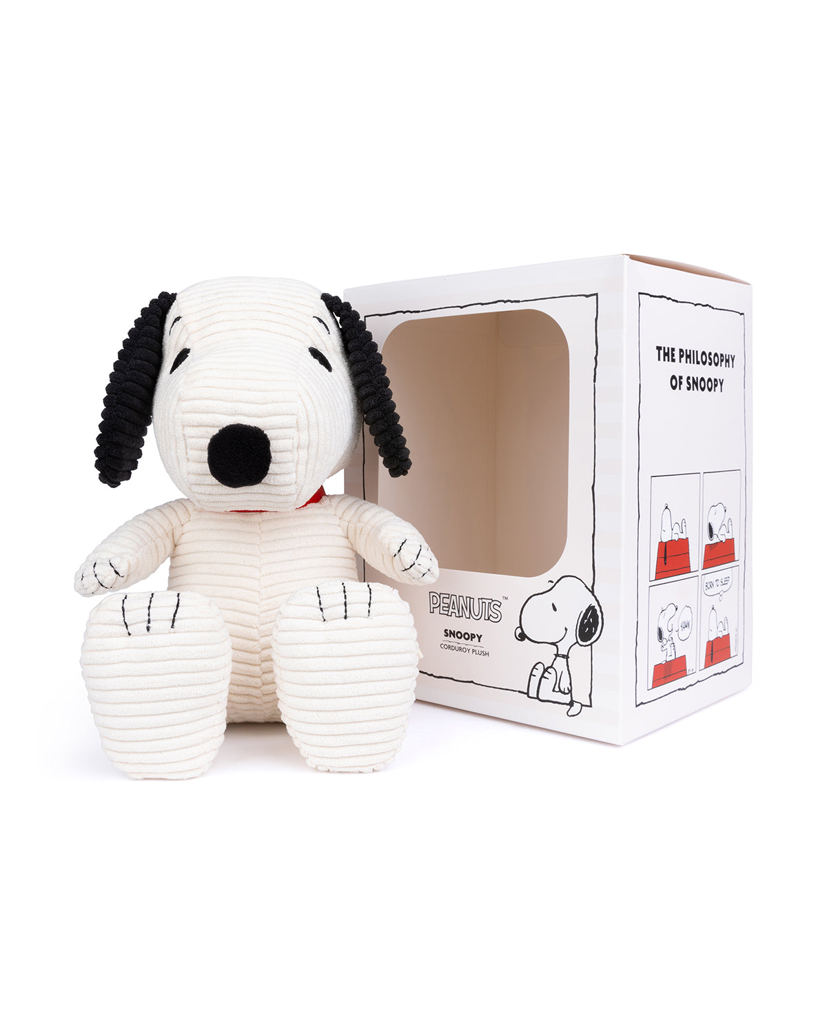 Bon Ton Toys Plush PEANUTS SNOOPY ECO Corduroy Cream in giftbox 11