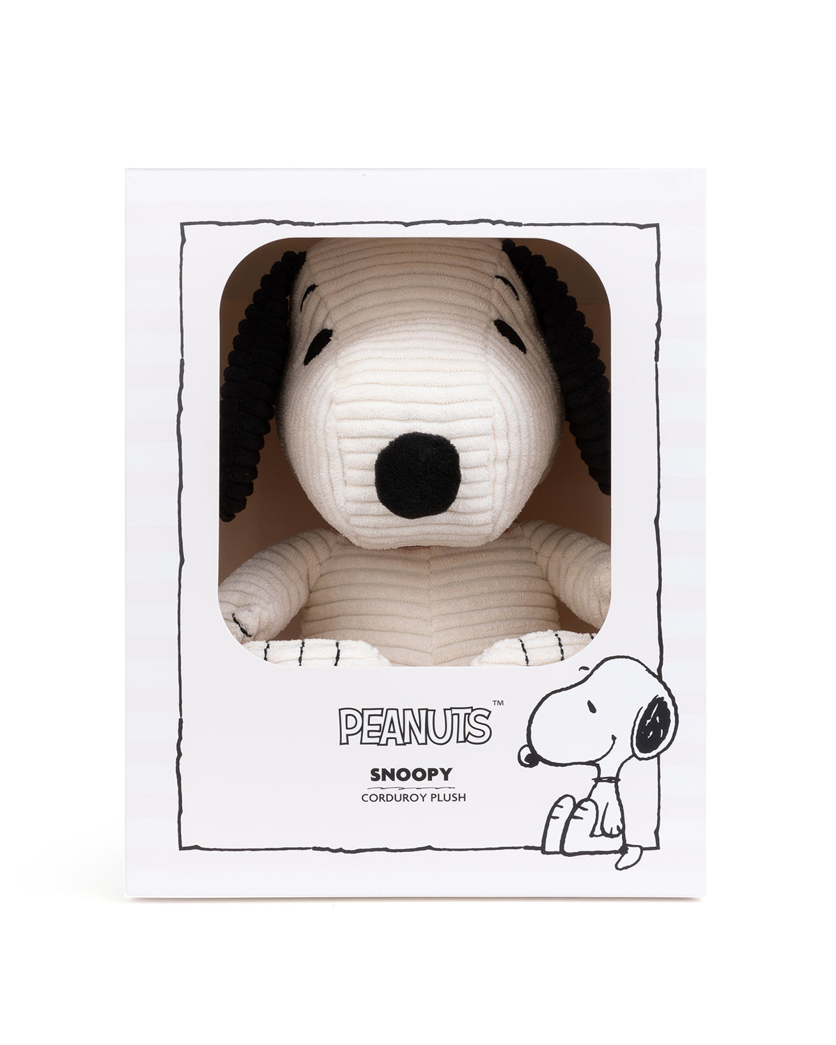 Plush PEANUTS SNOOPY ECO Corduroy Cream in Giftbox 11