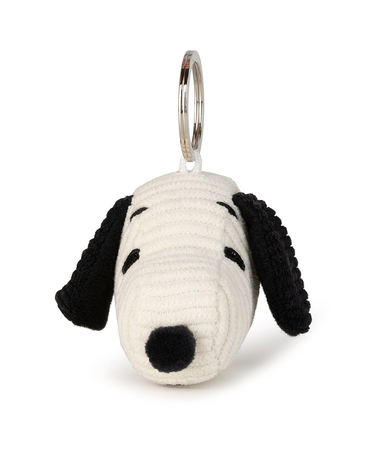 Keychain Plush PEANUTS SNOOPY HEAD Corduroy Cream 2