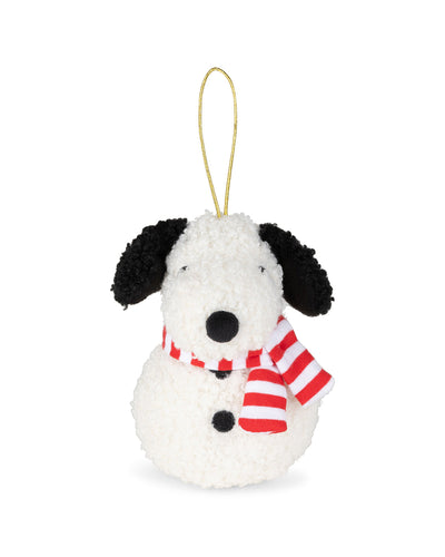 Plush PEANUTS SNOOPY ECO Tiny Teddy Cream Snowman 4"