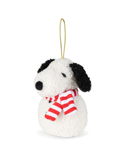 Plush PEANUTS SNOOPY ECO Tiny Teddy Cream Snowman 4"