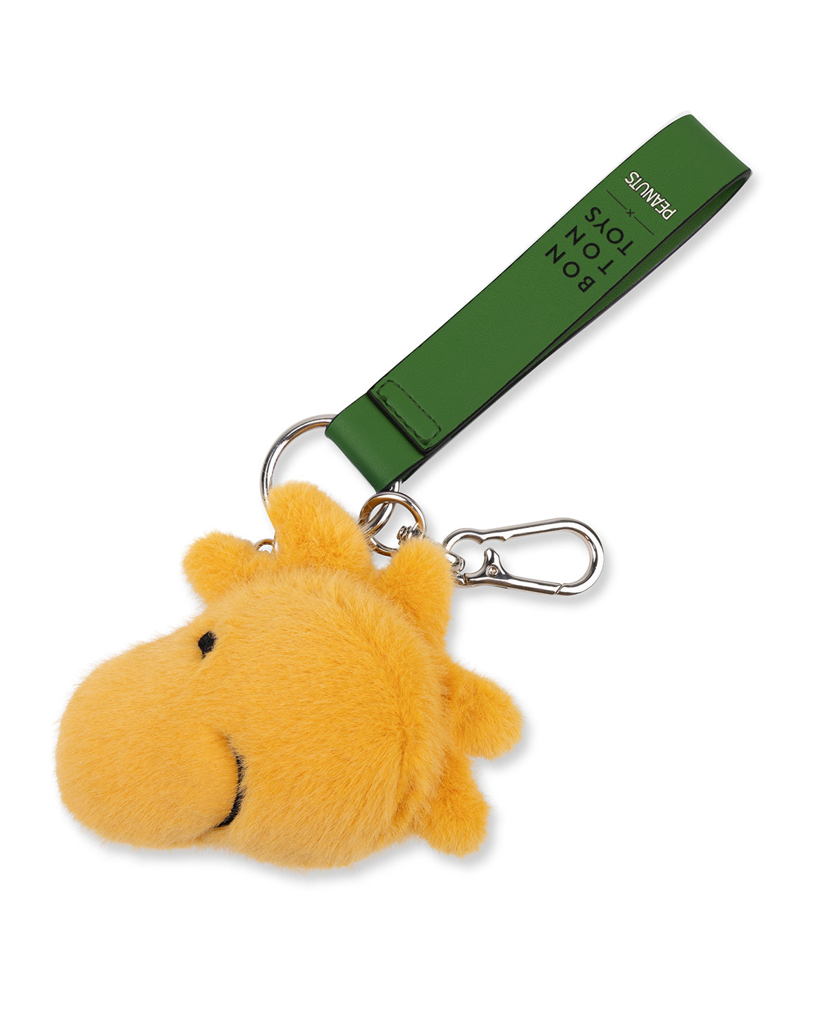 Bag Charm Plush PEANUTS WOODSTOCK FUZZY ECO Yellow 3.5