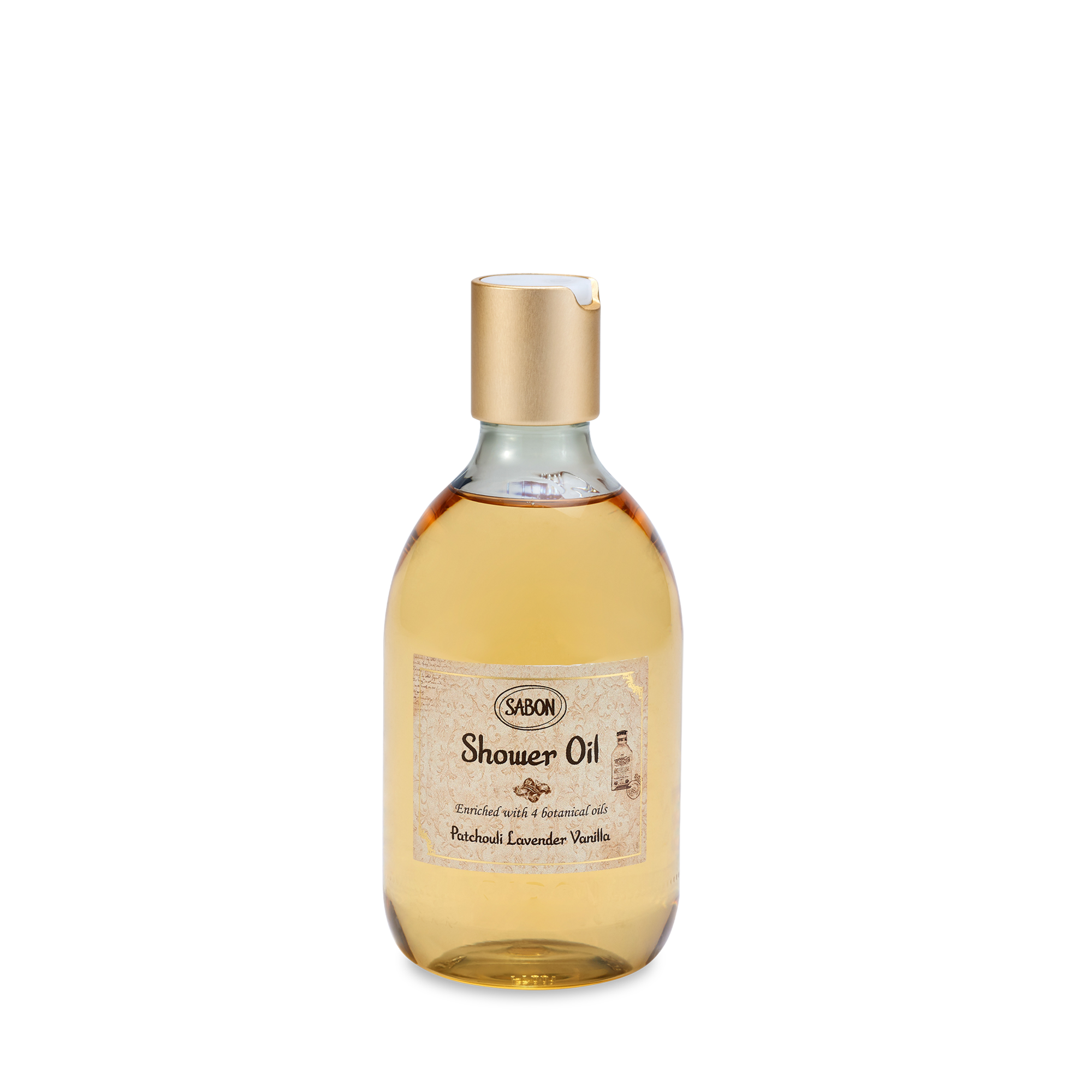 Shower Oil Patchouli Lavender Vanilla 10.5 oz (300mL)