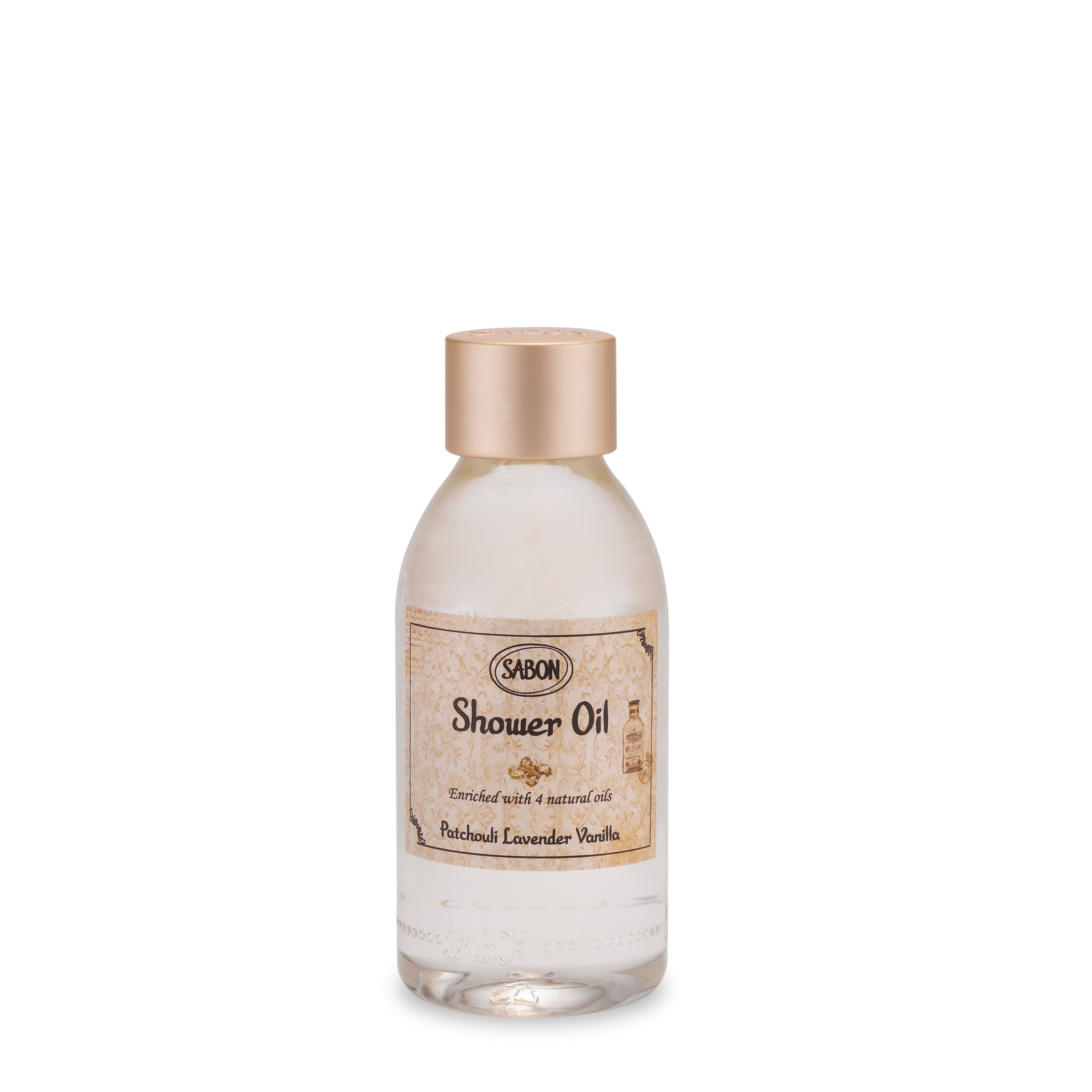 Mini Shower Oil Patchouli Lavender Vanilla 100mL