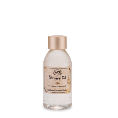 Mini Shower Oil Patchouli Lavender Vanilla 100mL