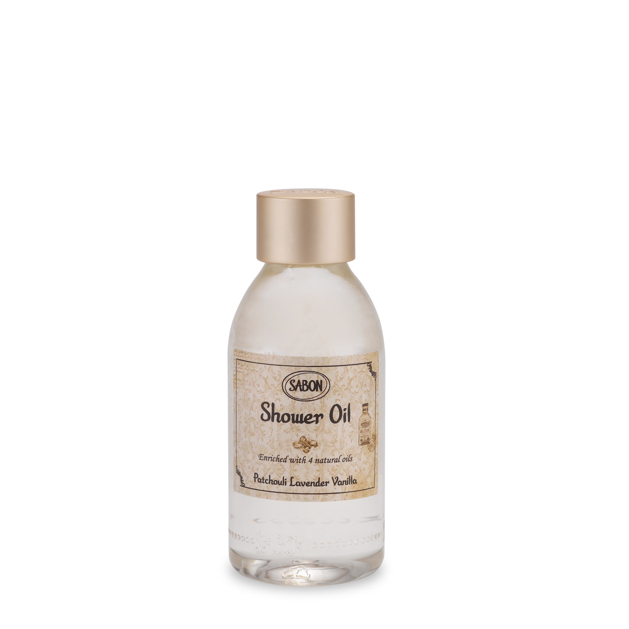 Mini Shower Oil Patchouli Lavender Vanilla 100mL