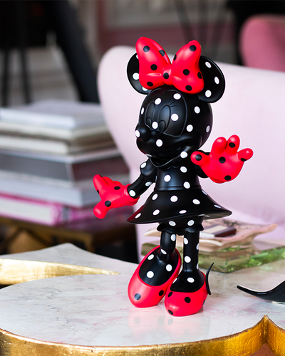 Minnie Mouse POLKA Black & Red 12"