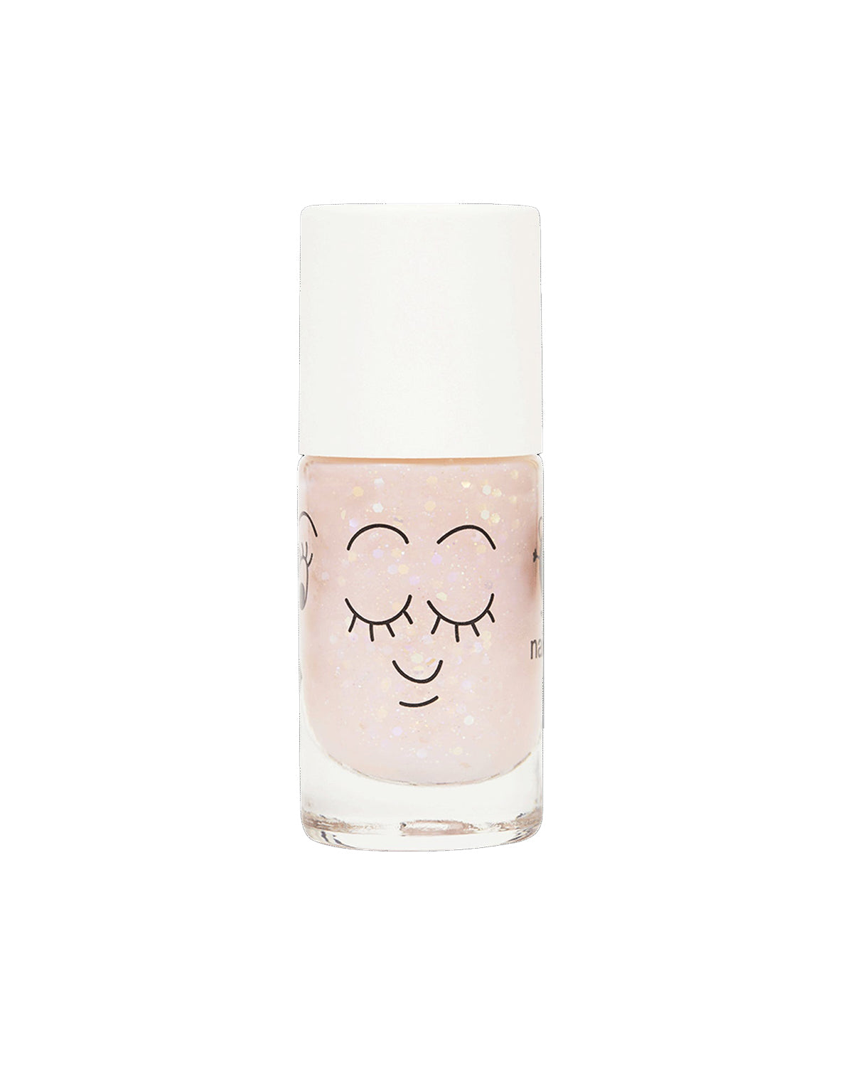 Nail Polish for Kids GLITTER SINGLE POLLY Light Pink Glitter