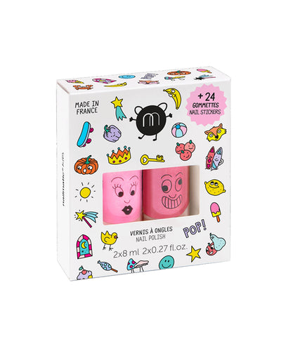Nailmatic Nailpolish and Nail Sticker Set for Kids POP
