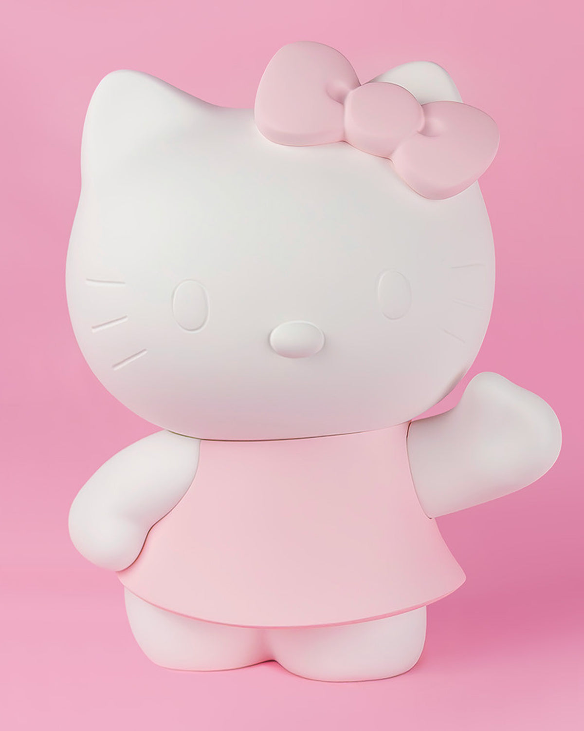 Hello Kitty ROBE Matt White & Pastel Pink Dress 10.5"