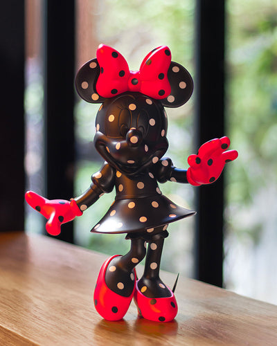 Minnie Mouse POLKA Black & Red 12"