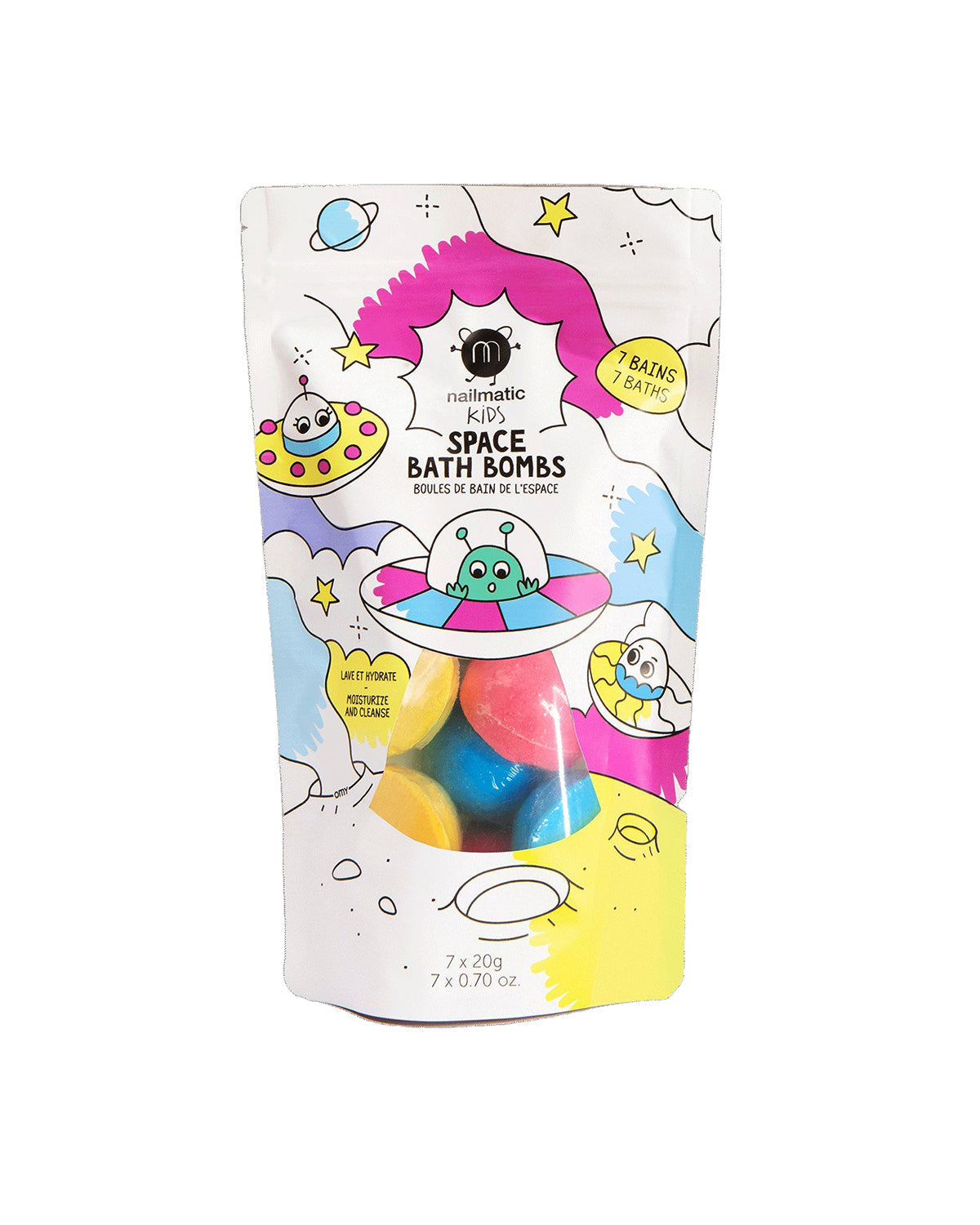 Nailmatic Bath Bomb Set for Kids SPACE