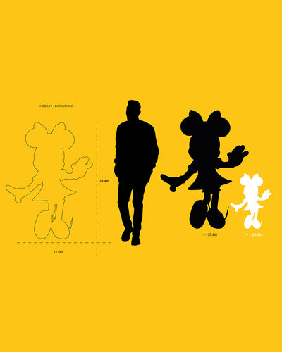 Minnie Welcome Pastel Pink 24"