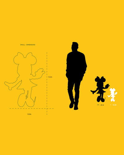 Minnie Mouse WELCOME Silver 12"