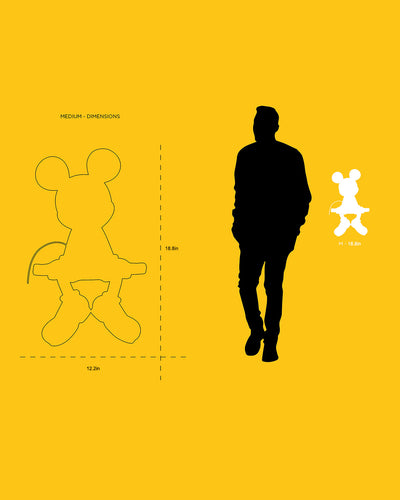 Mickey Mouse TAKE 2 Black & Gold 19"