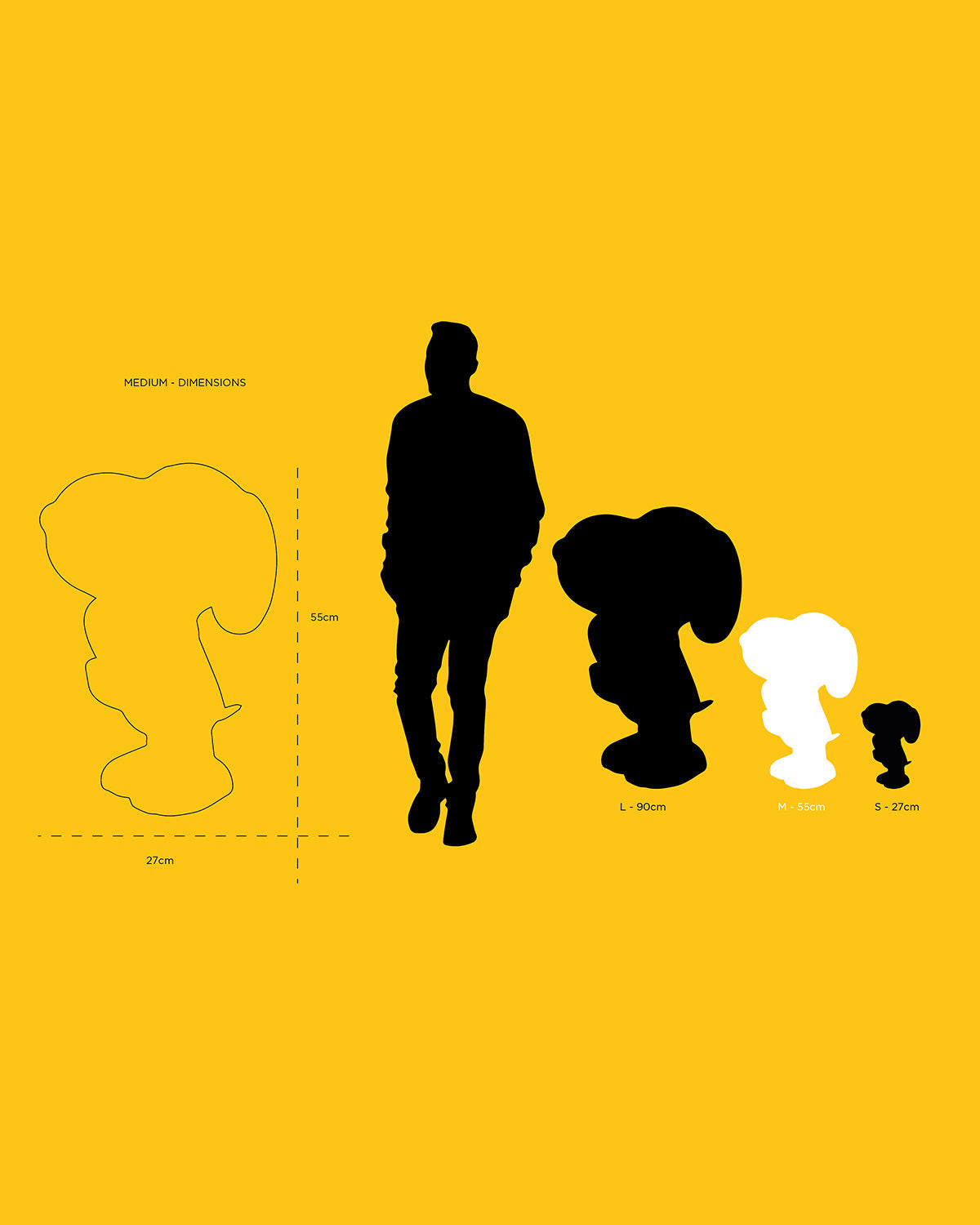 Snoopy HEART - LD Studio - Pastel Pink & Chromed Pink Gold -21.5"