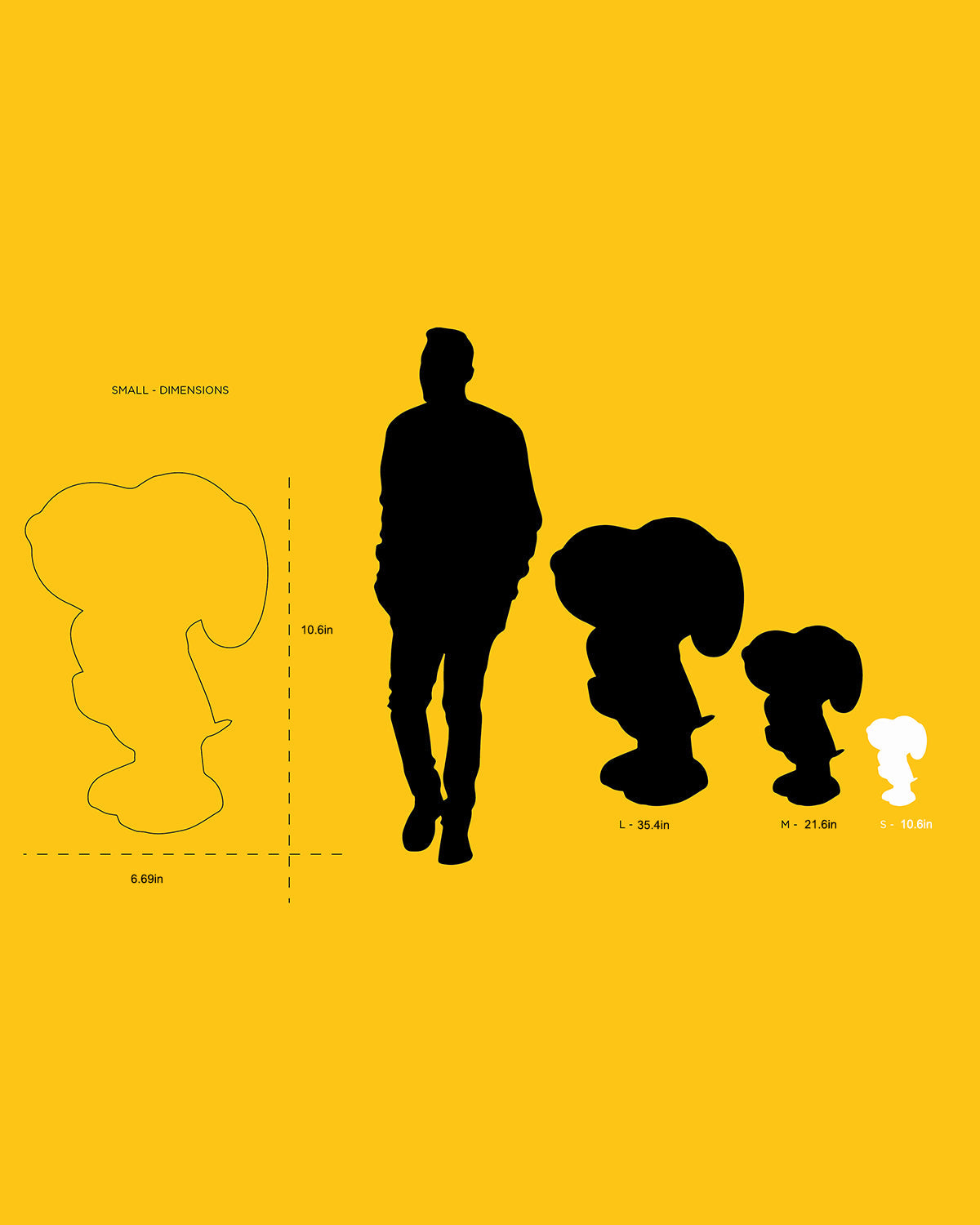 Snoopy HEART White with Red Heart Original 11in