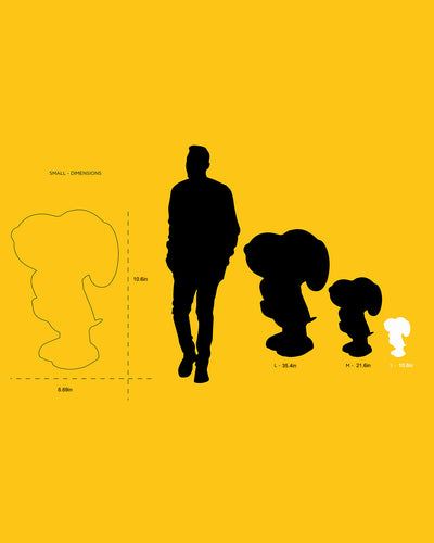 Snoopy HEART White with Red Heart Original 11"