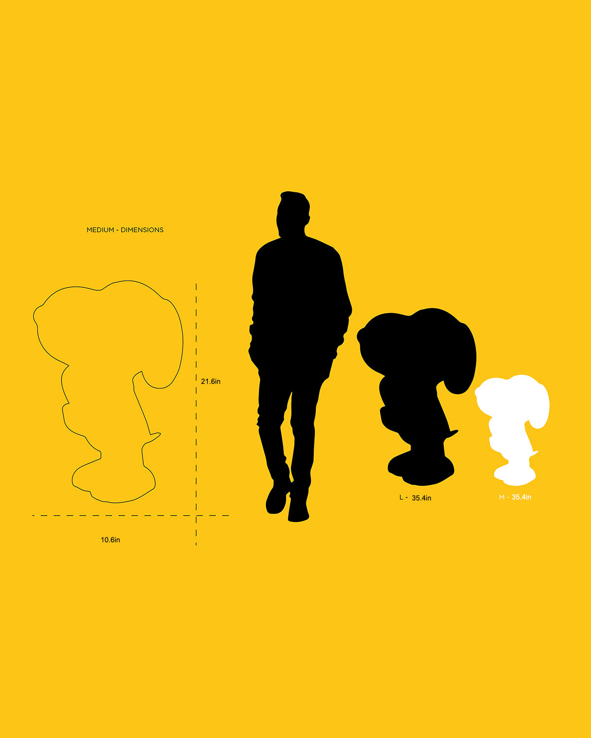 Snoopy HEART White & Shiny Red Heart 22in