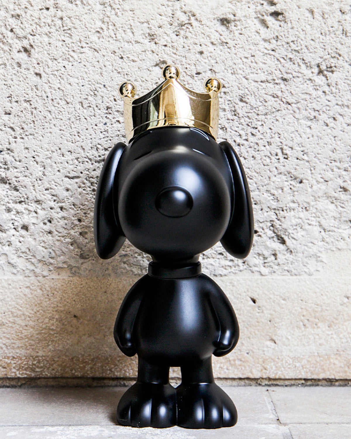 Snoopy Crown Black & Gold 12"