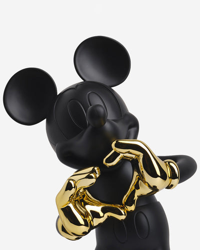 Mickey Mouse WITH LOVE Black & Gold 12"