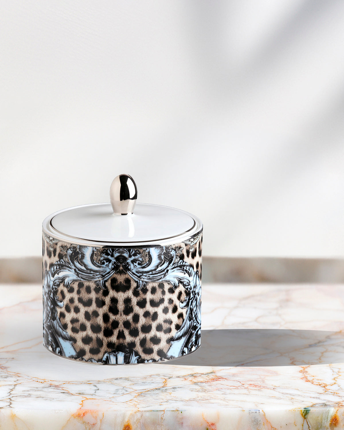 Sugar Pot PALAZZO PITTI   diam. 2.5", H 3.3"